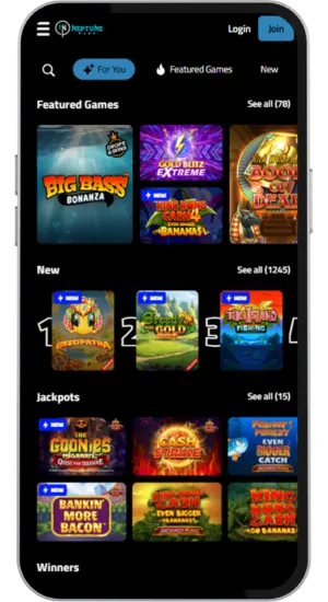 List of trusted casinos showing welcome bonus for Big Bass Bonanza
