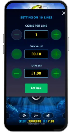 Pick your preferred bet amount.